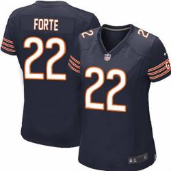 FORTE Chicago #22 Womens Football Jersey - Matt Forte Womens Football Jersey (Blue)_Free Shipping