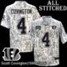 Camo Embroidered Scott Covington Cincinnati Bengals #4 Stitched Jersey