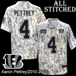 Camo Embroidered Aaron Pettrey Cincinnati Bengals #4 Stitched Jersey