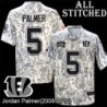 Camo Embroidered Jordan Palmer Cincinnati Bengals #5 Stitched Jersey