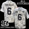 Camo Embroidered Brad Costello Cincinnati Bengals #6 Stitched Jersey