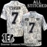 Camo Embroidered Boomer Esiason Cincinnati Bengals #7 Stitched Jersey