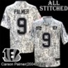 Camo Embroidered Carson Palmer Cincinnati Bengals #9 Stitched Jersey