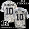 Camo Embroidered Kyle Richardson Cincinnati Bengals #10 Stitched Jersey