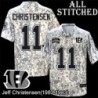 Camo Embroidered Jeff Christensen Cincinnati Bengals #11 Stitched Jersey