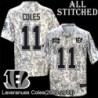 Camo Embroidered Laveranues Coles Cincinnati Bengals #11 Stitched Jersey