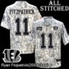 Camo Embroidered Ryan Fitzpatrick Cincinnati Bengals #11 Stitched Jersey