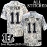 Camo Embroidered Brett Rypien Cincinnati Bengals #11 Stitched Jersey