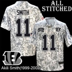 Camo Embroidered Akili Smith Cincinnati Bengals #11 Stitched Jersey