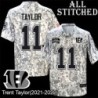 Camo Embroidered Trent Taylor Cincinnati Bengals #11 Stitched Jersey