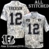Camo Embroidered Alex Erickson Cincinnati Bengals #12 Stitched Jersey
