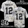 Camo Embroidered Mike Norseth Cincinnati Bengals #12 Stitched Jersey