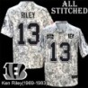 Camo Embroidered Ken Riley Cincinnati Bengals #13 Stitched Jersey