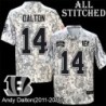 Camo Embroidered Andy Dalton Cincinnati Bengals #14 Stitched Jersey