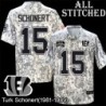 Camo Embroidered Turk Schonert Cincinnati Bengals #15 Stitched Jersey