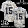 Camo Embroidered Mike Wells Cincinnati Bengals #15 Stitched Jersey