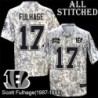 Camo Embroidered Scott Fulhage Cincinnati Bengals #17 Stitched Jersey