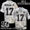 Camo Embroidered Stanley Morgan Jr. Cincinnati Bengals #17 Stitched Jersey