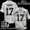 Camo Embroidered Speedy Thomas Cincinnati Bengals #17 Stitched Jersey
