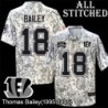 Camo Embroidered Thomas Bailey Cincinnati Bengals #18 Stitched Jersey