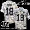 Camo Embroidered Adrian Breen Cincinnati Bengals #18 Stitched Jersey