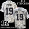 Camo Embroidered Kendric Pryor Cincinnati Bengals #19 Stitched Jersey