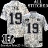 Camo Embroidered Brandon Tate Cincinnati Bengals #19 Stitched Jersey