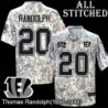 Camo Embroidered Thomas Randolph Cincinnati Bengals #20 Stitched Jersey