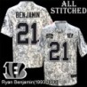 Camo Embroidered Ryan Benjamin Cincinnati Bengals #21 Stitched Jersey
