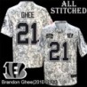 Camo Embroidered Brandon Ghee Cincinnati Bengals #21 Stitched Jersey