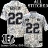 Camo Embroidered James Griffin Cincinnati Bengals #22 Stitched Jersey