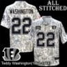 Camo Embroidered Teddy Washington Cincinnati Bengals #22 Stitched Jersey