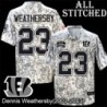 Camo Embroidered Dennis Weathersby Cincinnati Bengals #23 Stitched Jersey