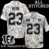Camo Embroidered B.W. Webb Cincinnati Bengals #23 Stitched Jersey