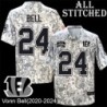 Camo Embroidered Vonn Bell Cincinnati Bengals #24 Stitched Jersey