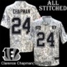 Camo Embroidered Clarence Chapman Cincinnati Bengals #24 Stitched Jersey