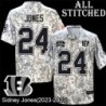 Camo Embroidered Sidney Jones Cincinnati Bengals #24 Stitched Jersey