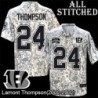 Camo Embroidered Lamont Thompson Cincinnati Bengals #24 Stitched Jersey