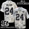 Camo Embroidered Marco Wilson Cincinnati Bengals #24 Stitched Jersey