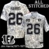 Camo Embroidered Jim Harris Cincinnati Bengals #26 Stitched Jersey