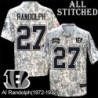 Camo Embroidered Al Randolph Cincinnati Bengals #27 Stitched Jersey