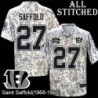 Camo Embroidered Saint Saffold Cincinnati Bengals #27 Stitched Jersey