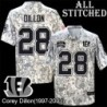 Camo Embroidered Corey Dillon Cincinnati Bengals #28 Stitched Jersey