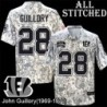 Camo Embroidered John Guillory Cincinnati Bengals #28 Stitched Jersey