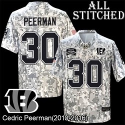 Camo Embroidered Cedric Peerman Cincinnati Bengals #30 Stitched Jersey