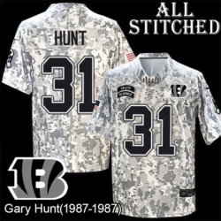 Camo Embroidered Gary Hunt Cincinnati Bengals #31 Stitched Jersey