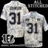 Camo Embroidered Jeremi Johnson Cincinnati Bengals #31 Stitched Jersey
