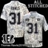 Camo Embroidered Thomas Rawls Cincinnati Bengals #31 Stitched Jersey