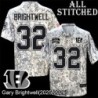 Camo Embroidered Gary Brightwell Cincinnati Bengals #32 Stitched Jersey