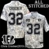 Camo Embroidered Chris Crocker Cincinnati Bengals #32 Stitched Jersey